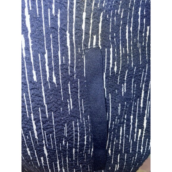 Long Tall Sally Cardigan Womens 18 Navy Blue Duster Sweater Open Front Office - Picture 3 of 10